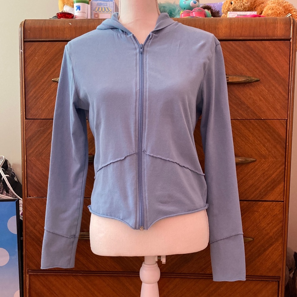 Women's Blue Zip-Up Hoodie